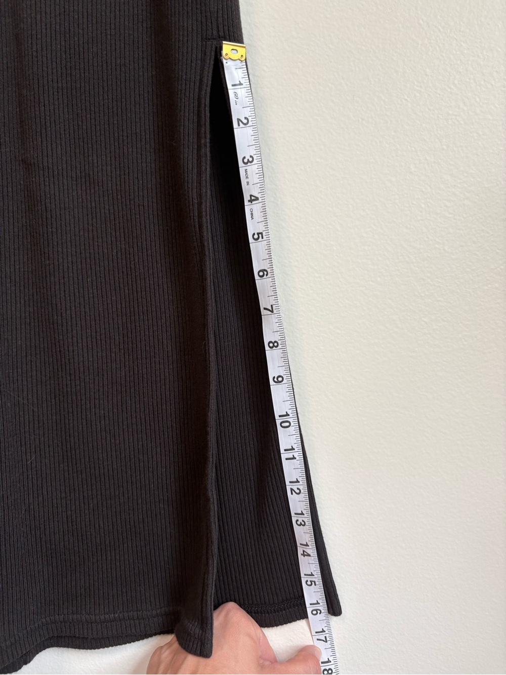Old Navy Black Sleeveless Racerback Ribbed Maxi Dress Sz L Shelf Bra Easy Summer - Picture 6 of 10